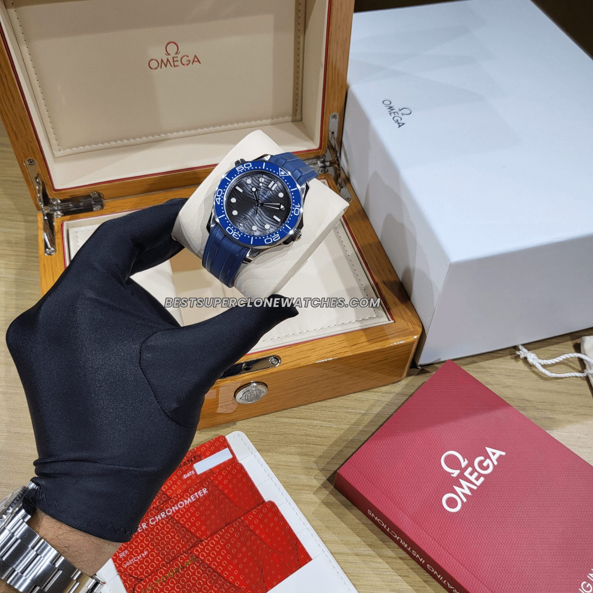 omega diver 300m grey dial replica