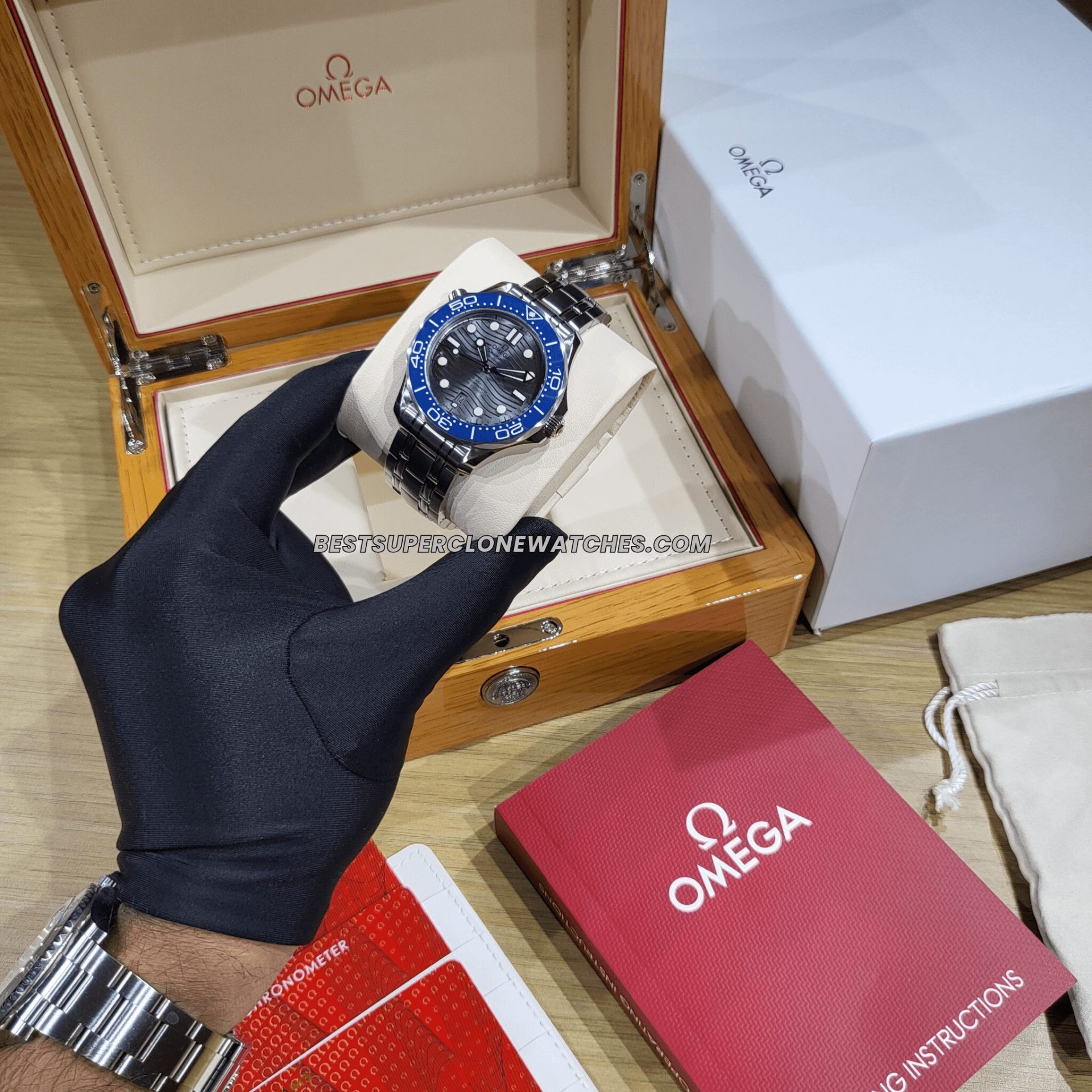 omega seamaster steel on steel clone