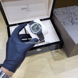 patek philippe aquanaut black dial clone