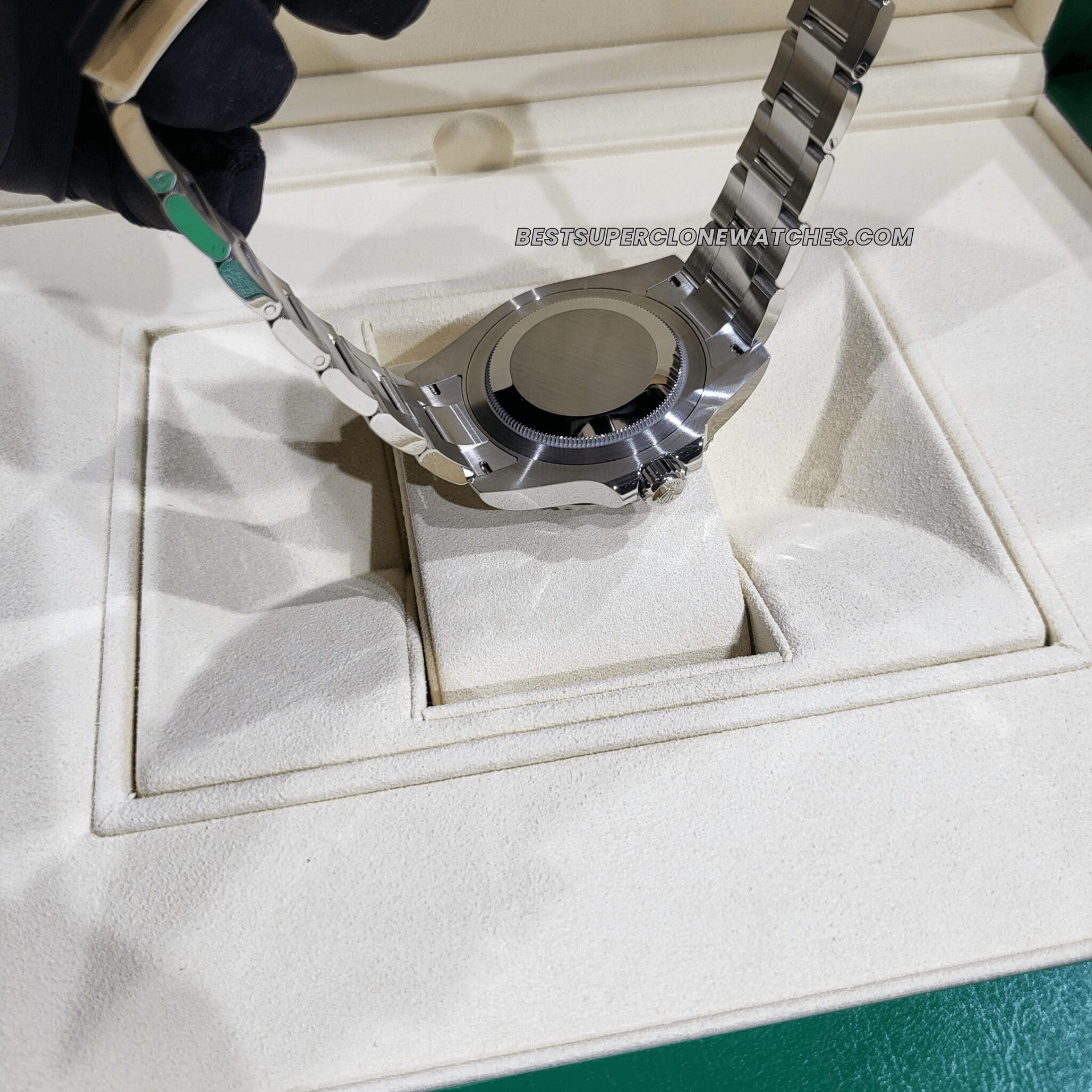 Swiss super clone Rolex GMT Master II Batman edition with ceramic bezel and oystersteel case