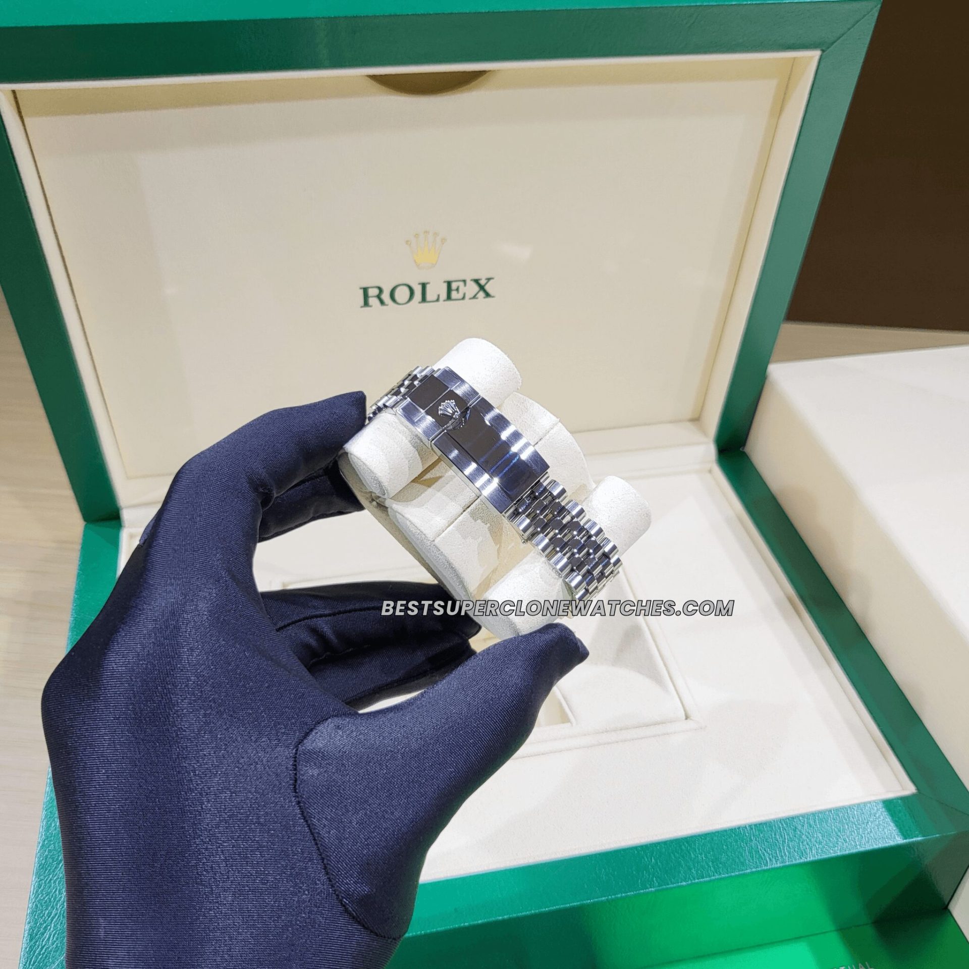 Rolex GMT Master II Pepsi Jubilee Bracelet 3285 Swiss Super Clone Watch Ref-126710BLRO - Image 3