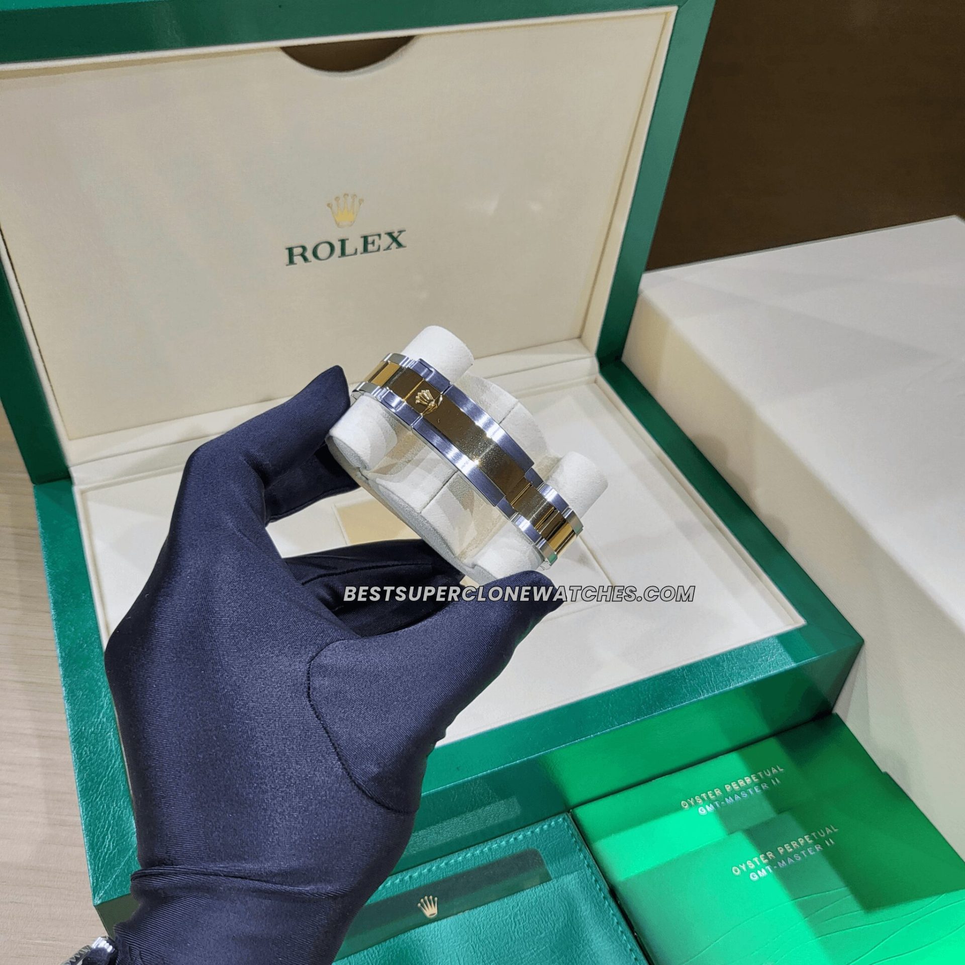 Replica Rolex Submariner 126613LB with stainless steel and gold finish