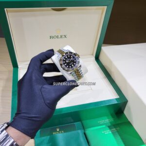 rolex gmt master ii oystersteel yellow gold clone