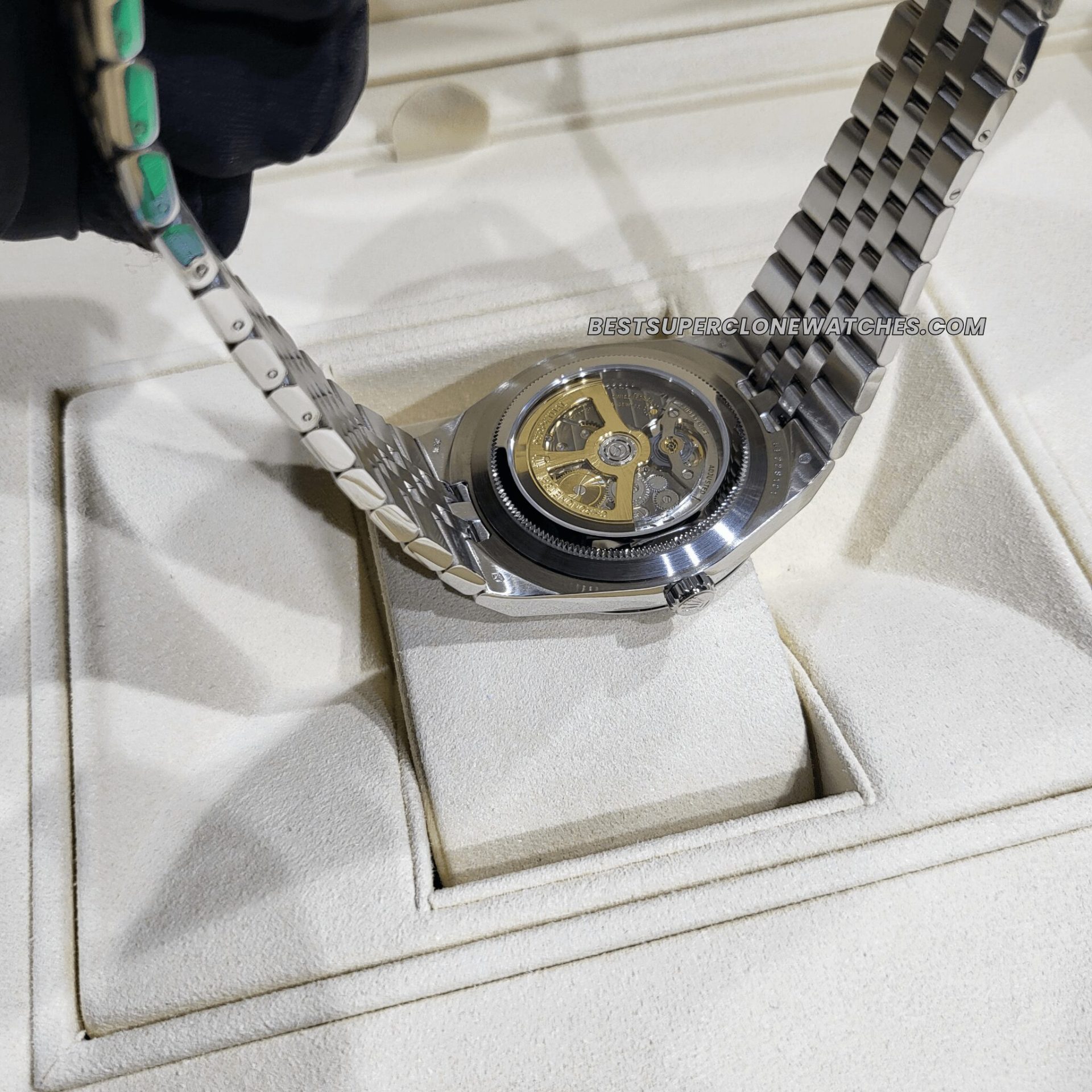 High-quality replica Rolex Land-Dweller white gold oystersteel watch